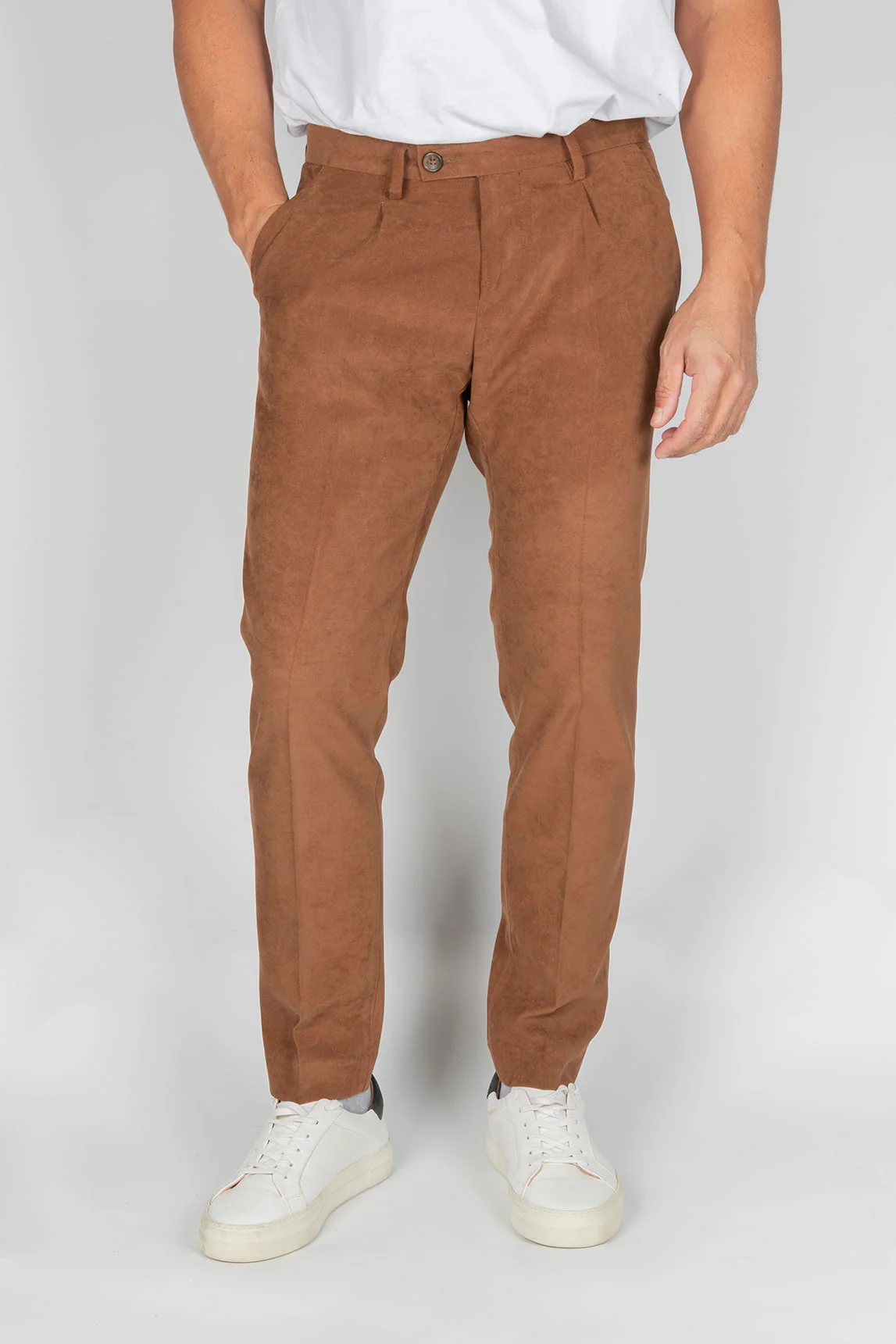 Paul Miranda plain camel trousers