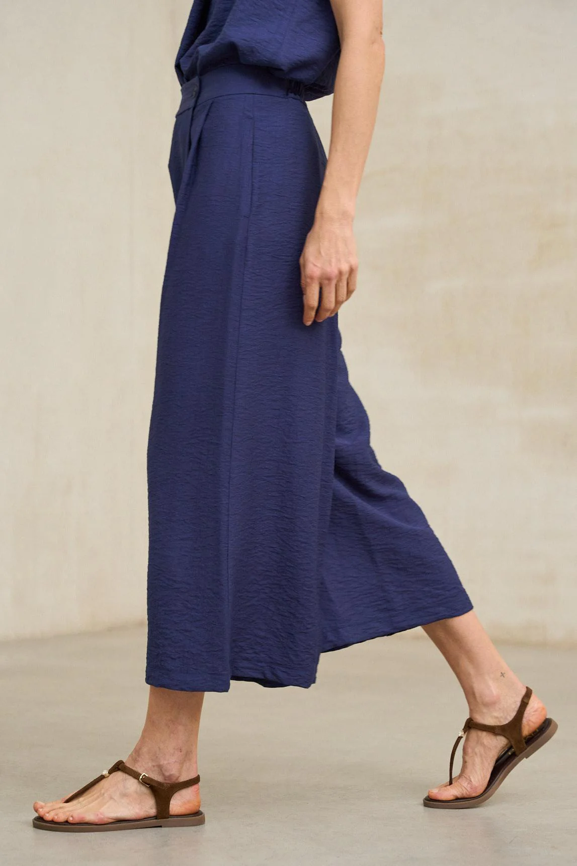 Narel navy blue trousers - Image 3