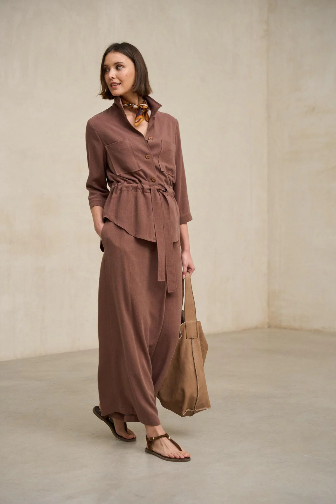Narel terracotta trousers - Image 7