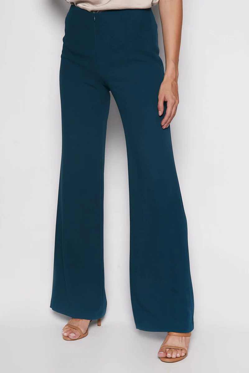 Dark turquoise palazzo pants