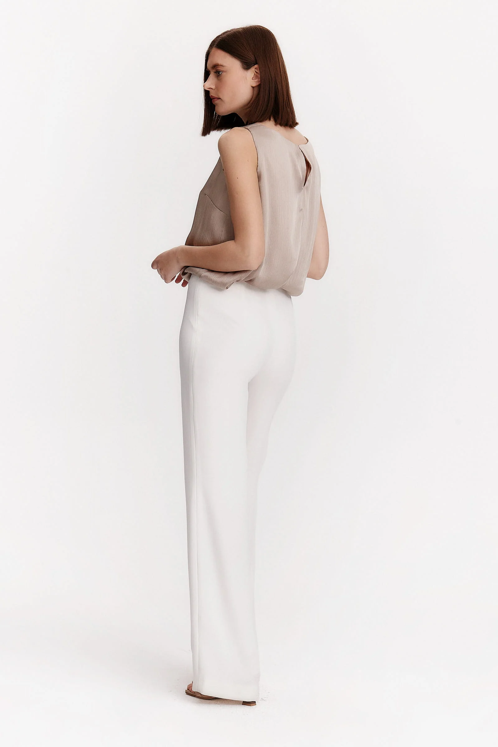 White palazzo pants - Image 4