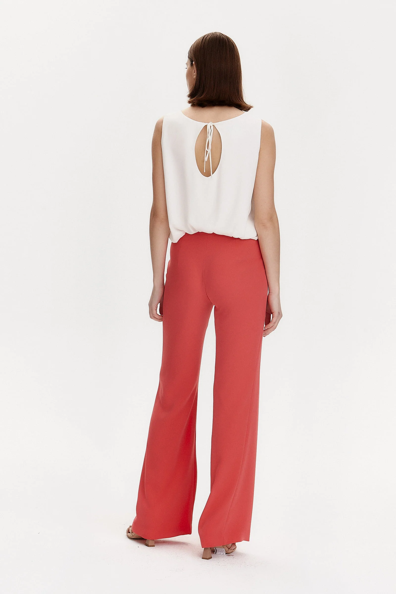 Coral palazzo pants - Image 2
