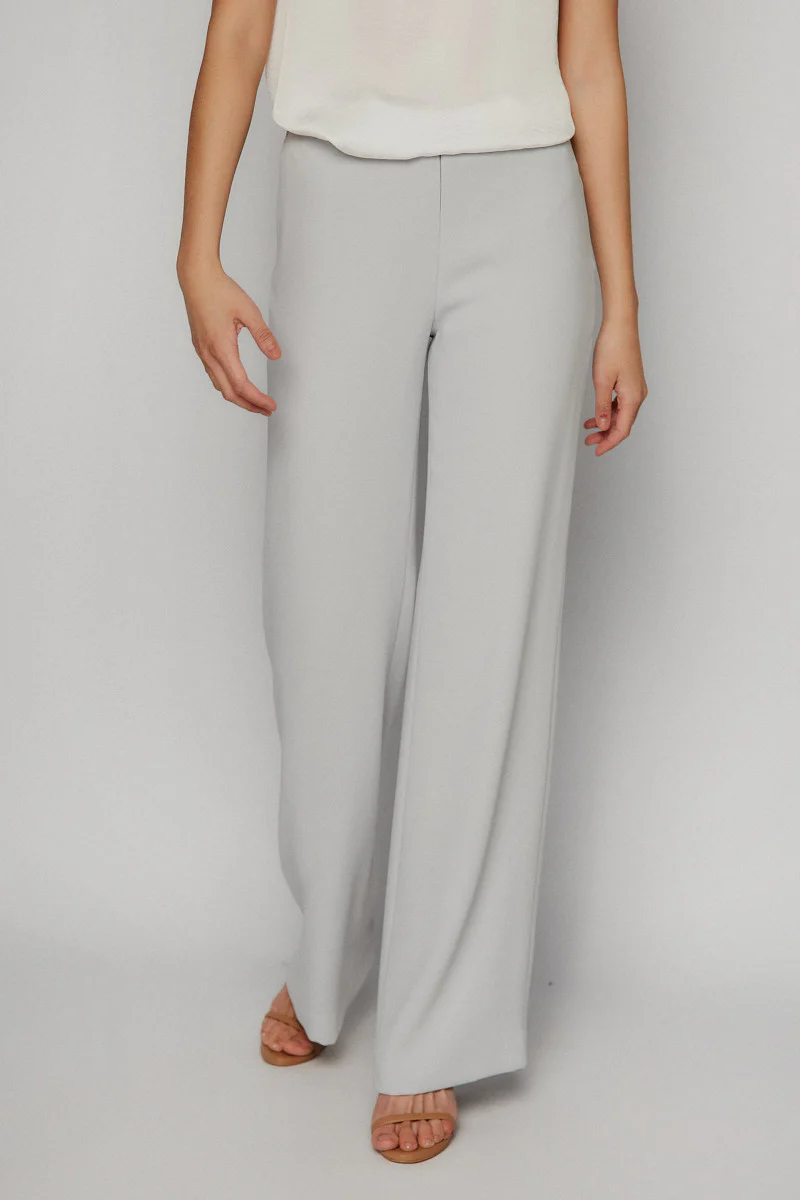 Pearl gray palazzo pants