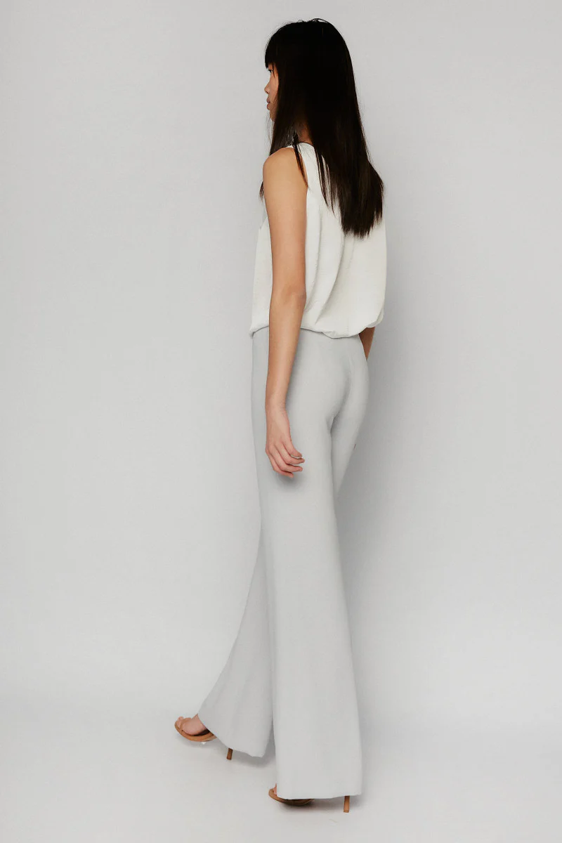 Pearl gray palazzo pants - Image 2
