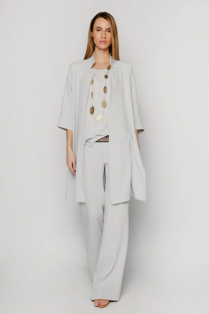 Pearl gray palazzo pants - Image 4