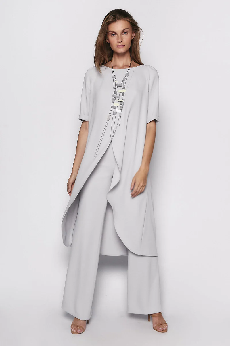 Pearl gray palazzo pants - Image 6