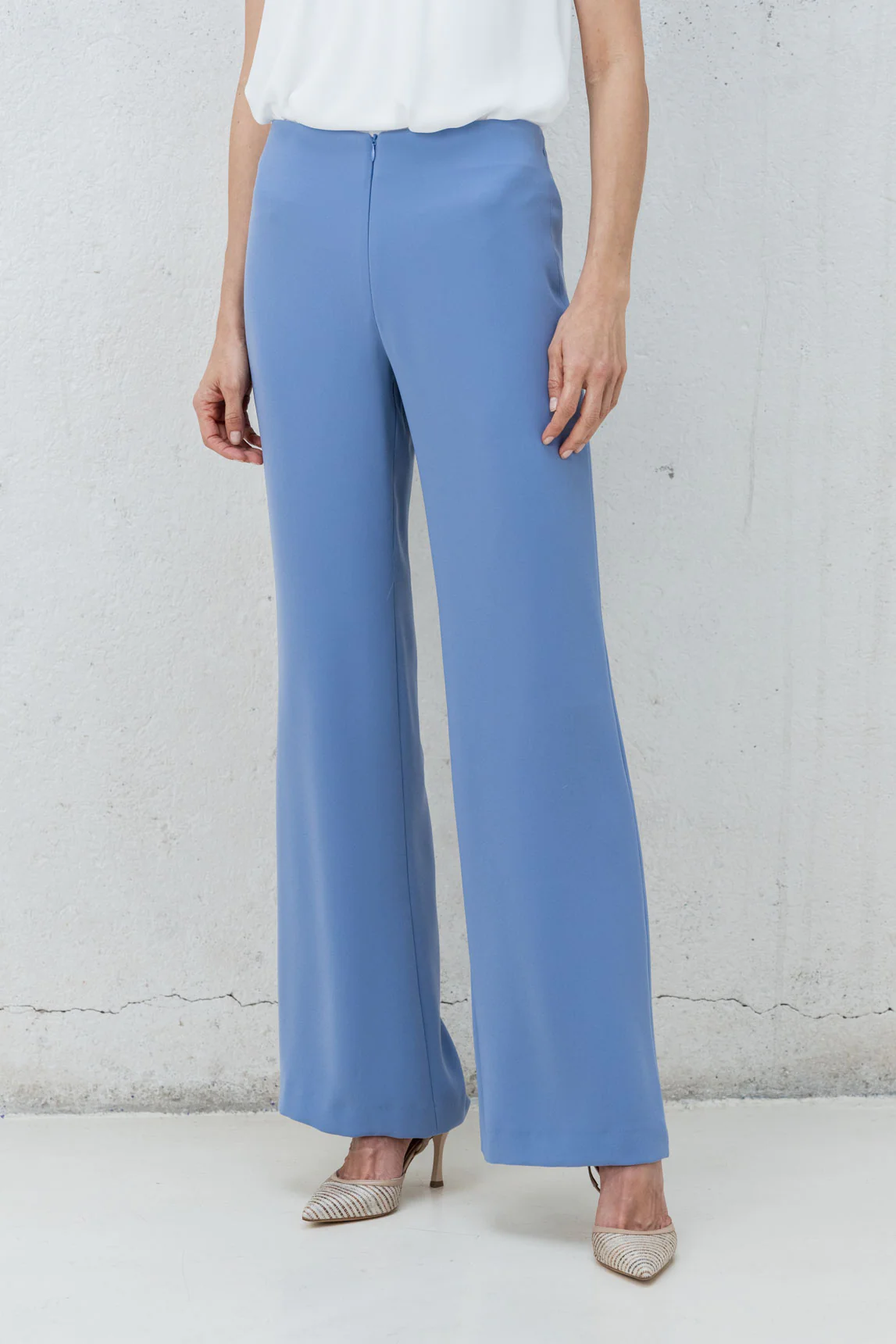 Stone blue Nepal palazzo pants