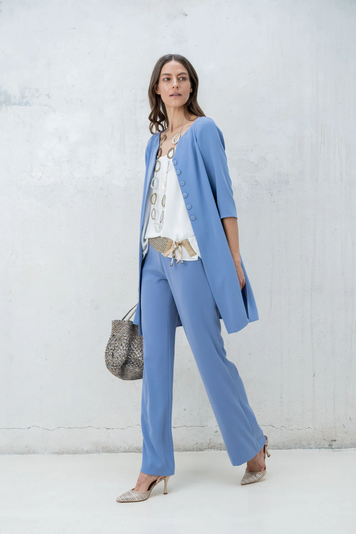 Stone blue Nepal palazzo pants - Image 4