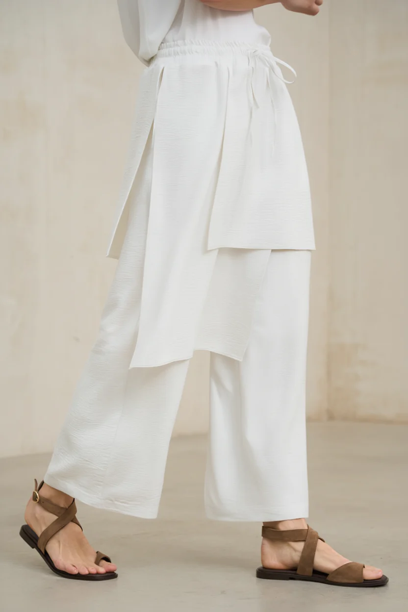 Vion off-white skirt-pants - Image 2