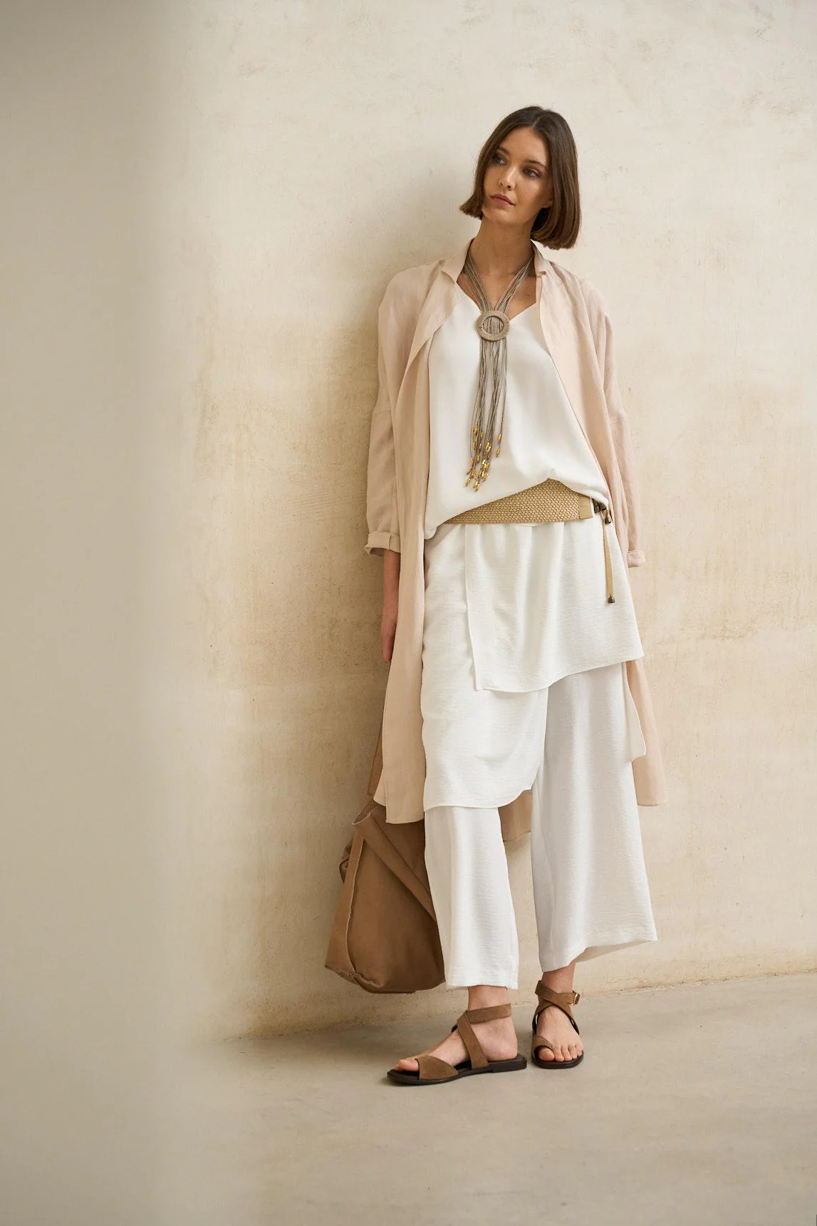 Vion off-white skirt-pants - Image 4