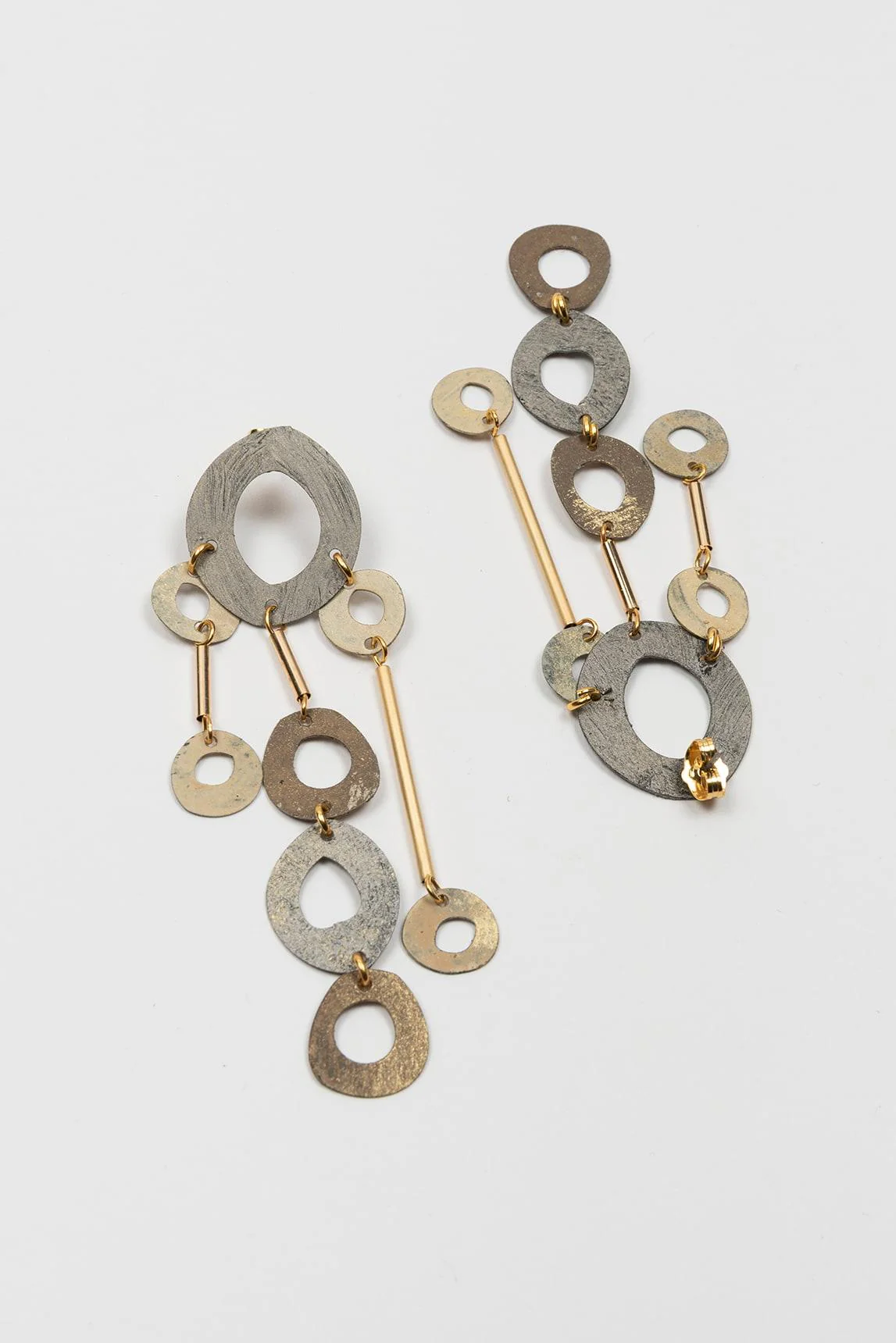 Arel Multimetal Drop Earrings FL Private Collection - Image 2