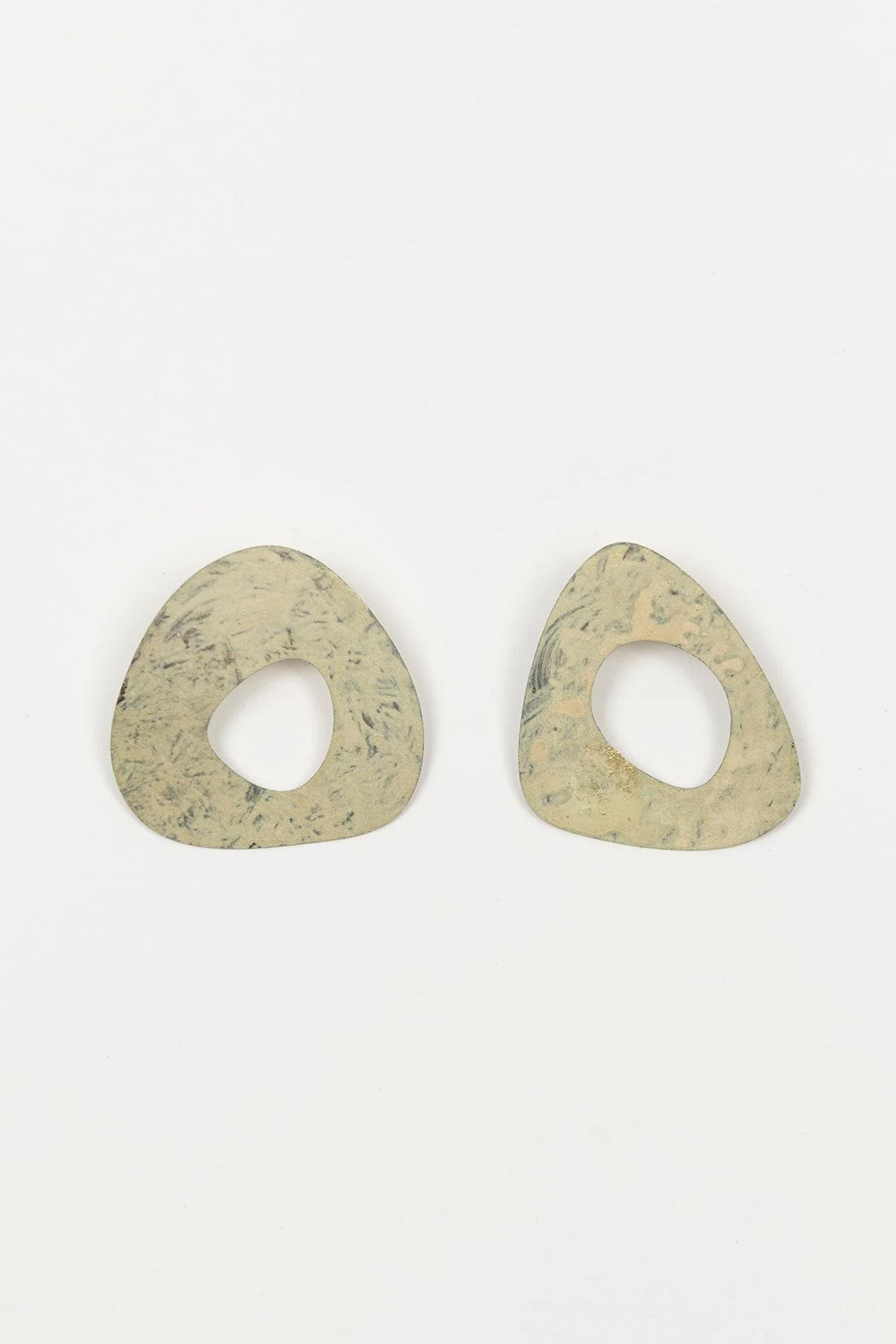 Bravia green patina earrings FL Private Collection