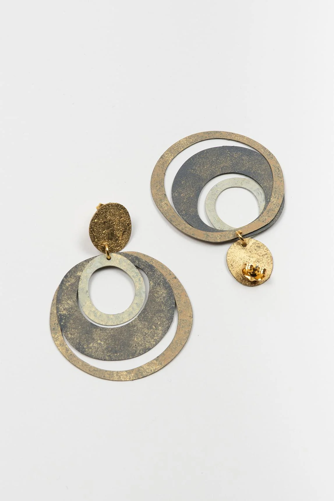 Liora multi-metal earrings FL Private Collection - Image 2