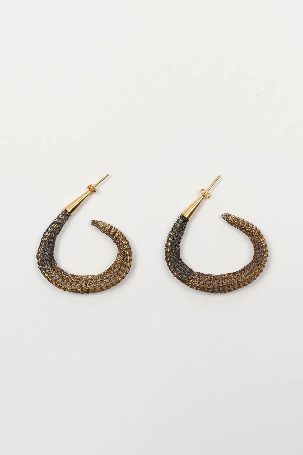 Two-tone Zurel mesh earrings