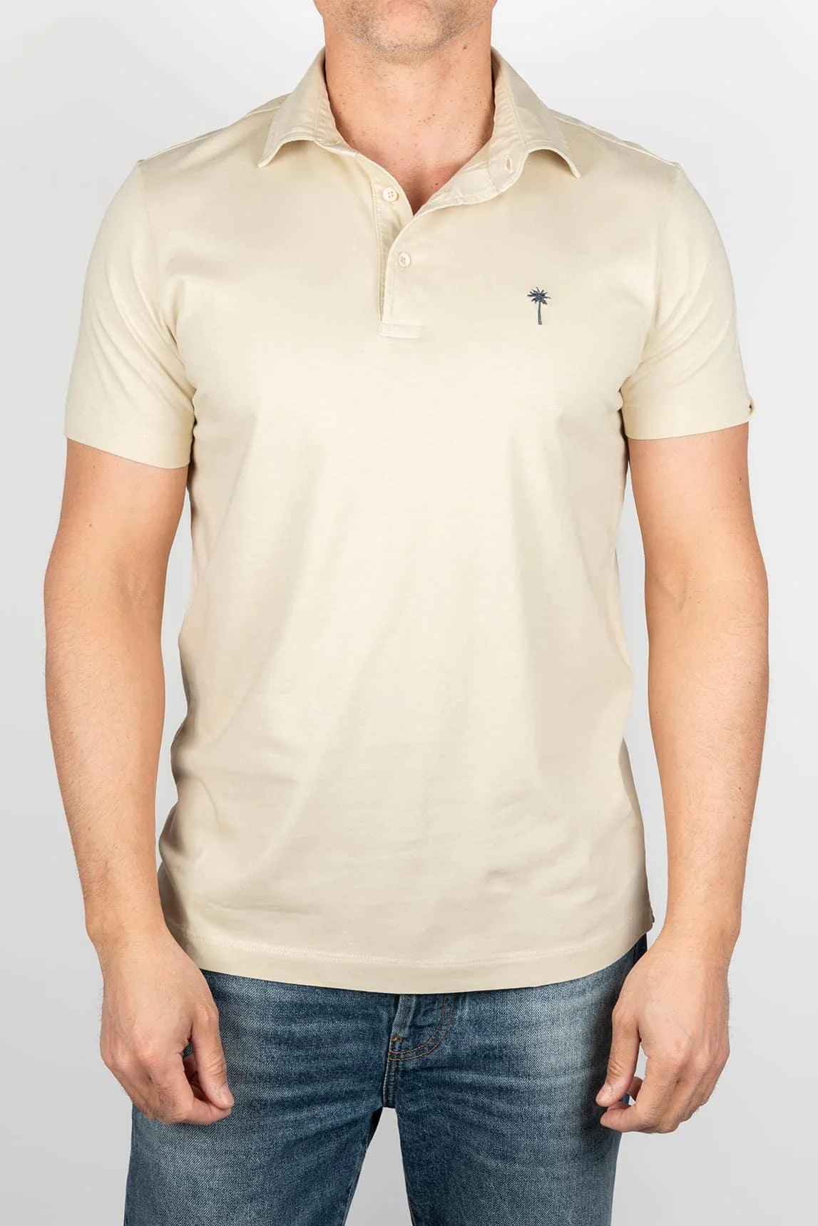 Guy Semsi beige polo