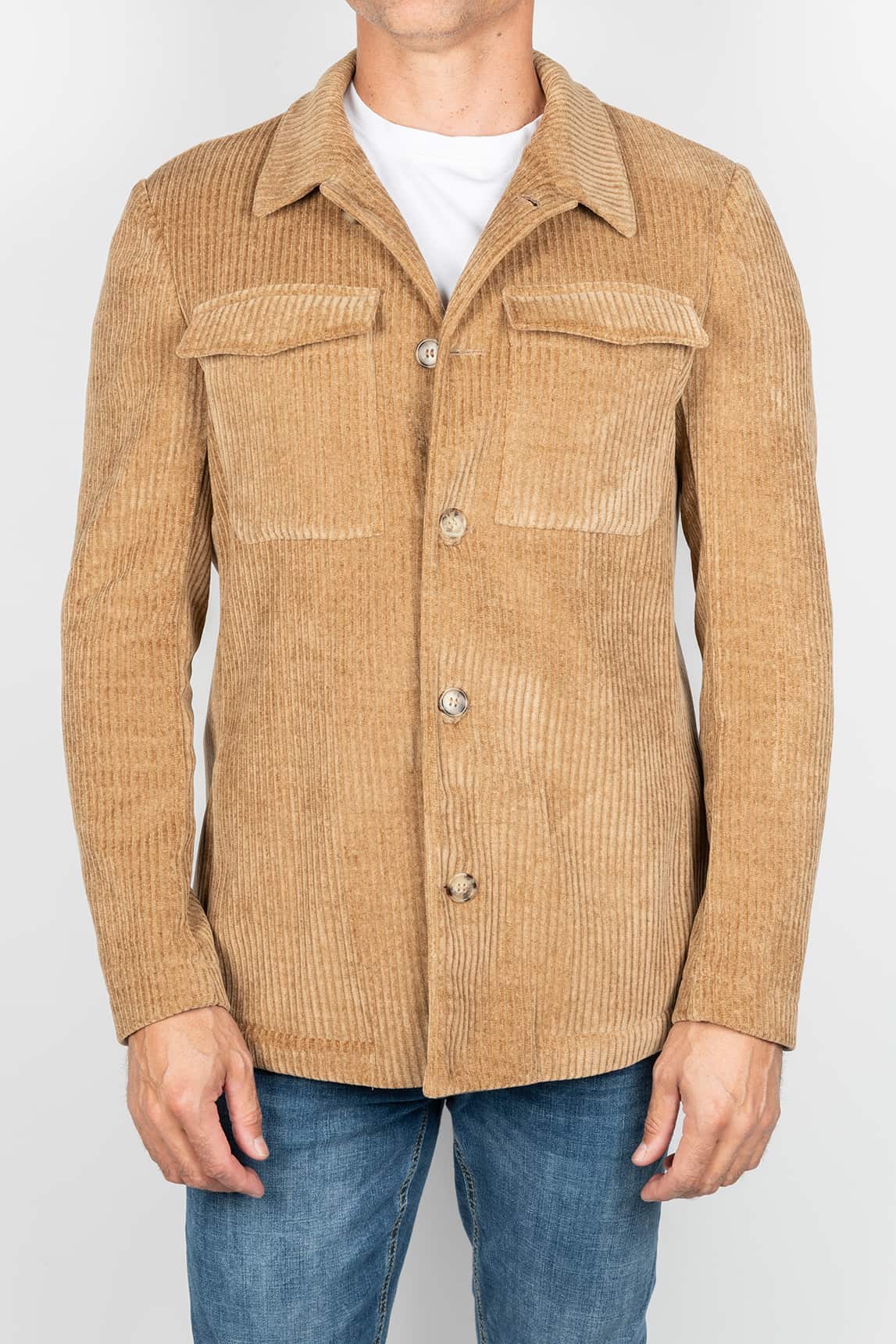 Camel corduroy overshirt