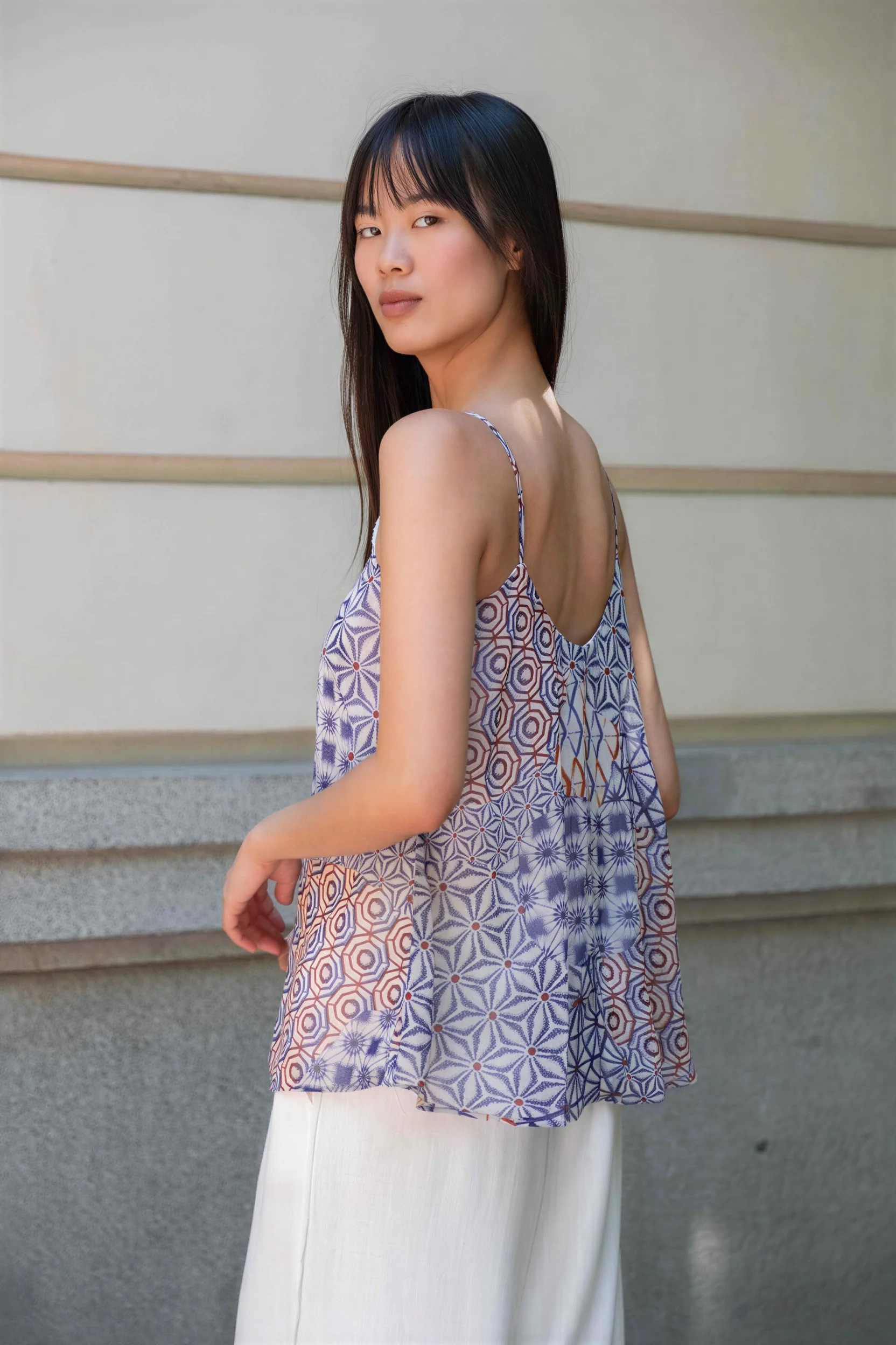 Selene abstract print top - Image 2