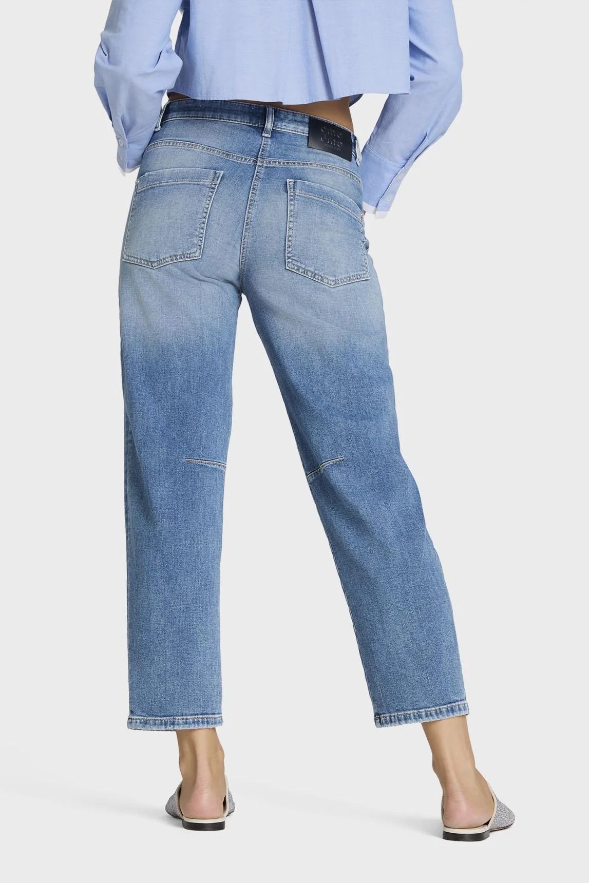 O-Shape Cropped Ocean Blue Denim - Image 6