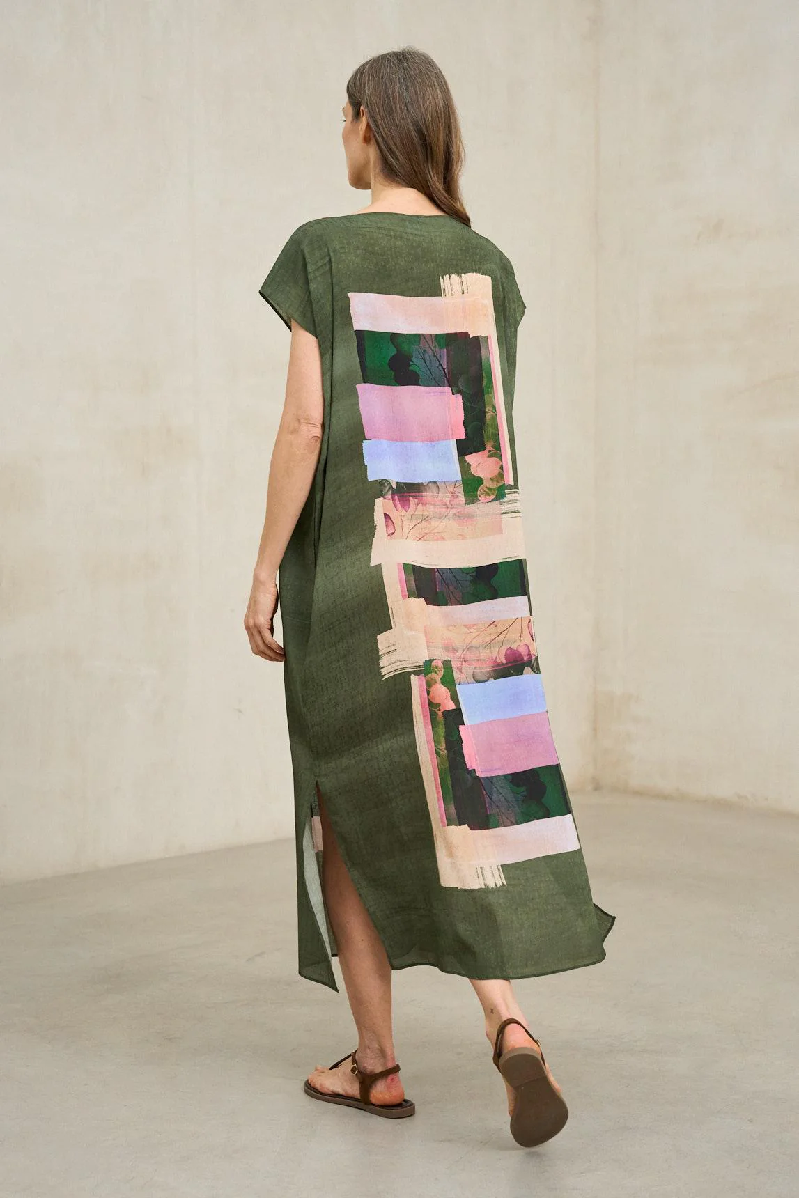 Arven dress with geometric print - Image 3