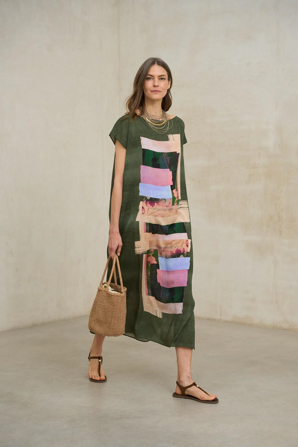 Arven dress with geometric print - Image 4