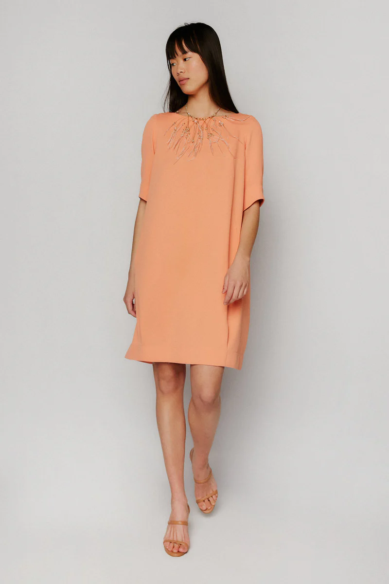 Azucena apricot dress