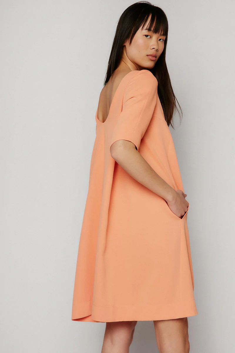 Azucena apricot dress - Image 4