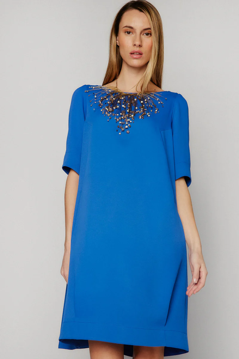Azucena blue dress - Image 2