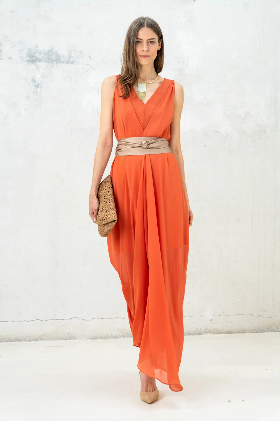 Helena coral dress - Image 4