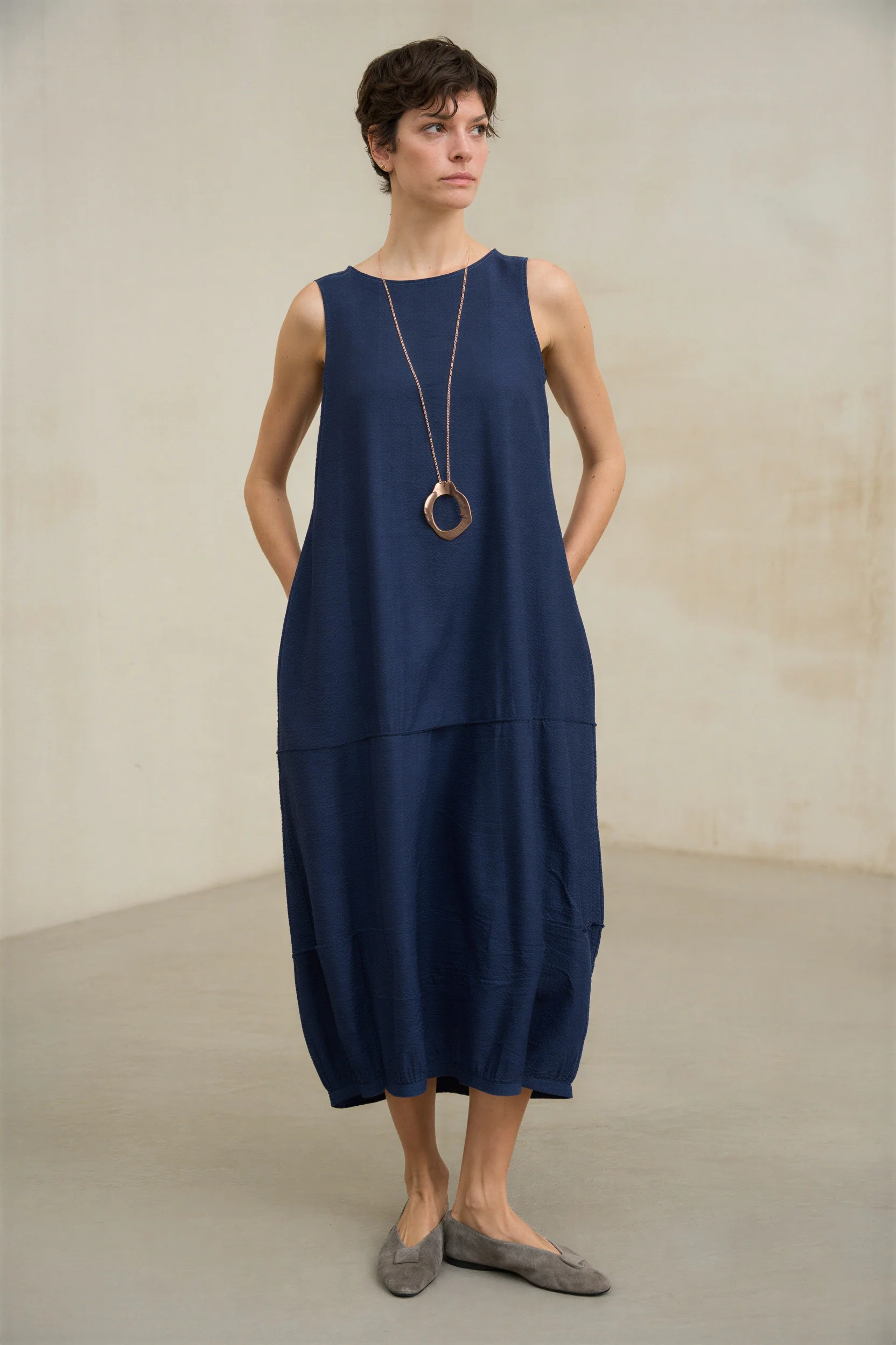 Navy Lévana dress - Image 3