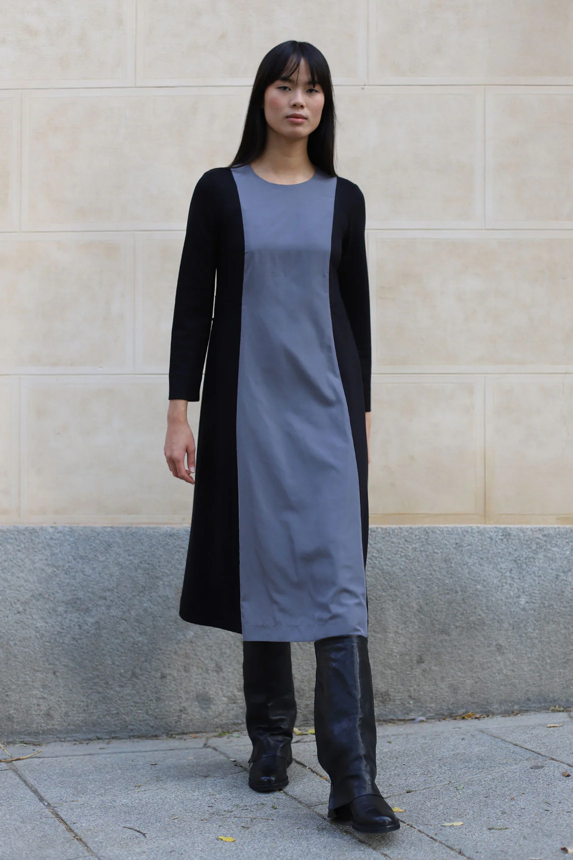 Lilo dress, two-tone black and grey - Image 2