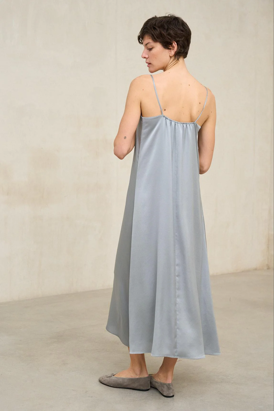 Soreya dress, smoke blue - Image 3