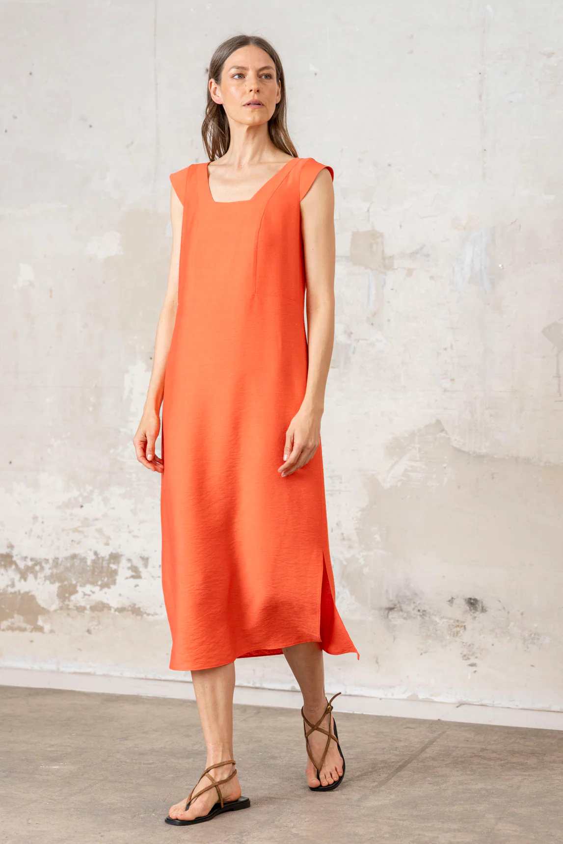 Tissi coral dress