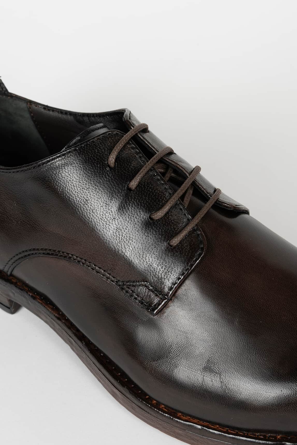 Dark brown leather shoe - Image 3